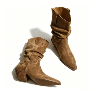 DAKOTA Western-Style Stacked Boots
